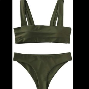 Army Green Bikini Set